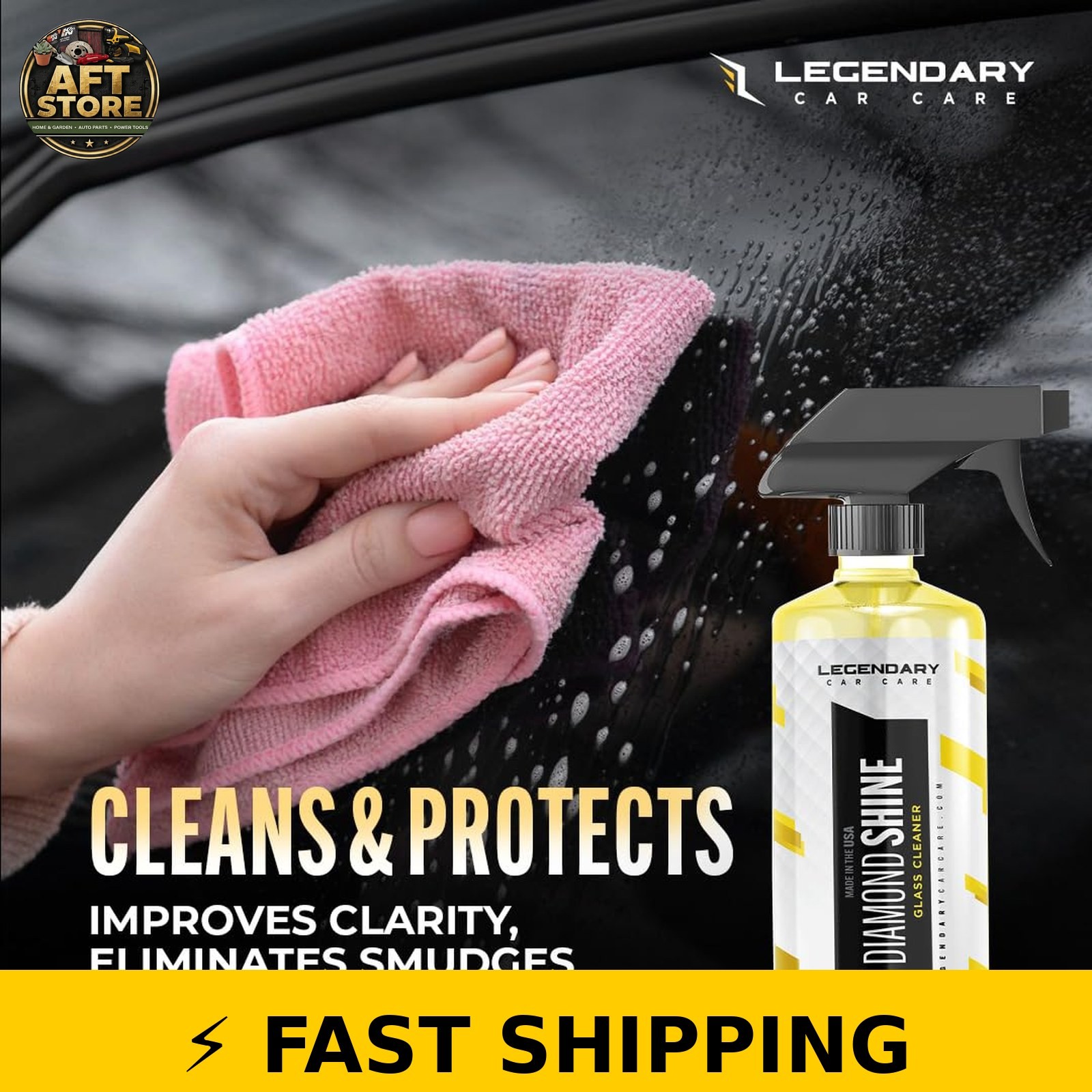 Legendary Glass Cleaner 16oz – Ammonia-Free, Streak-Free