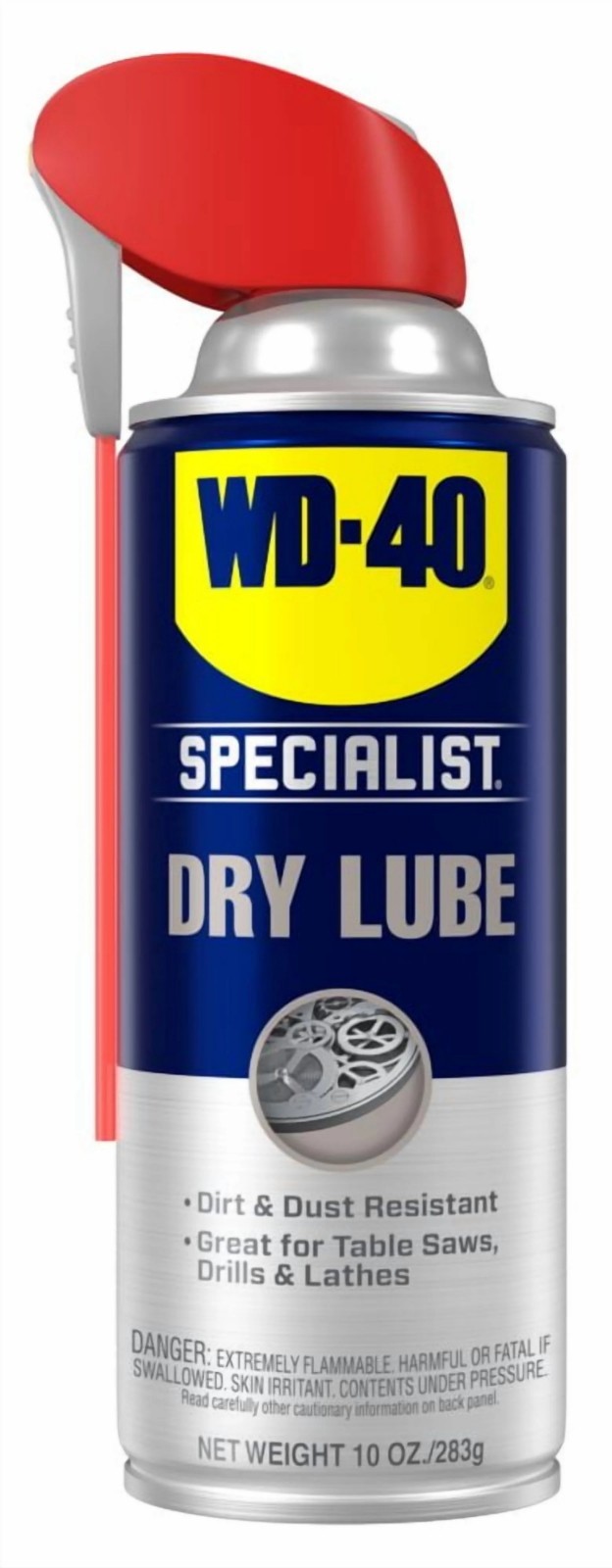 WD-40 Specialist Dry Lube Long-Lasting Lubricant Smart Straw Spray 10 oz x2 Pack