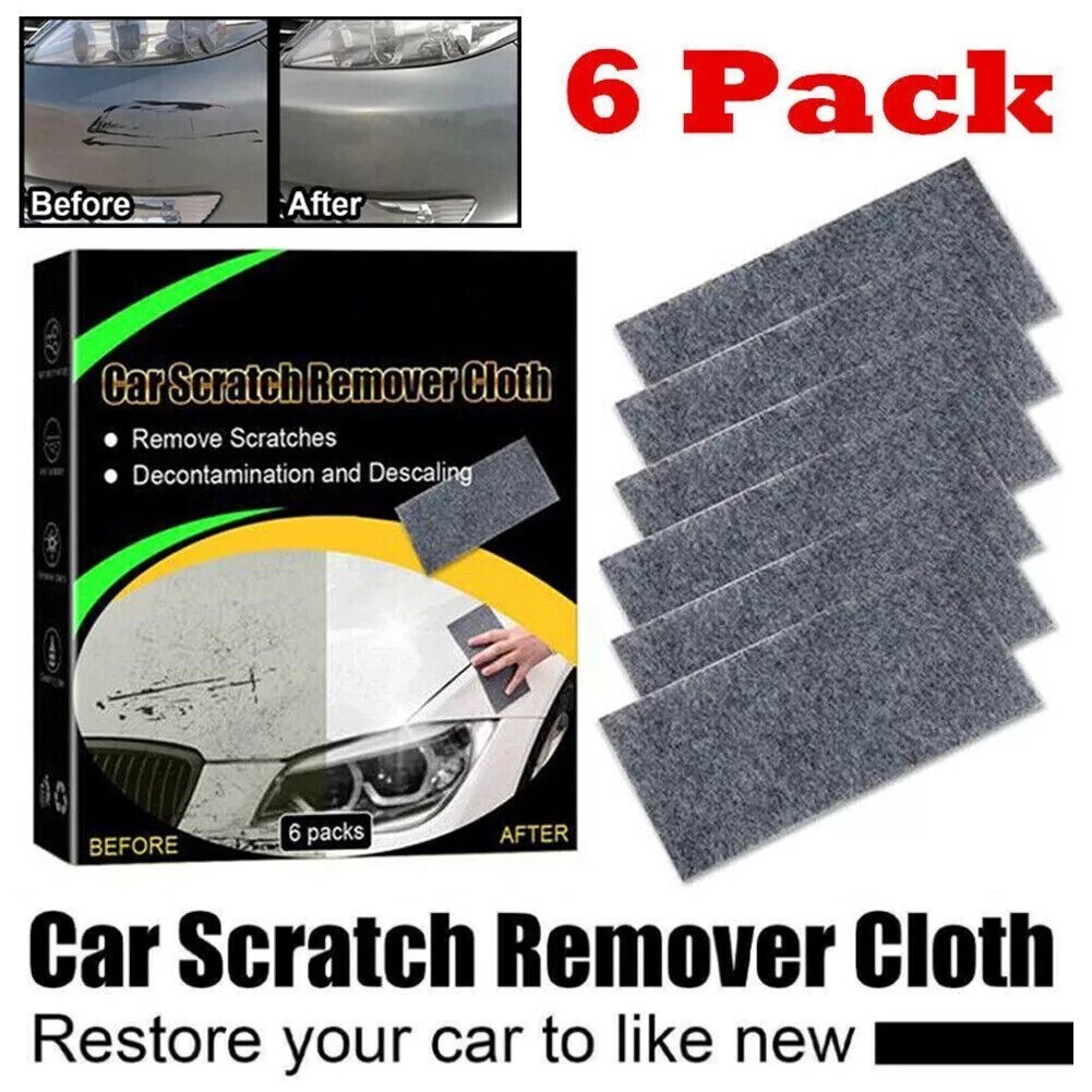 6PCS 2024 High-tech Nano Sparkle Cloth Car Scratch Repair Nano Cloth Rag for Car