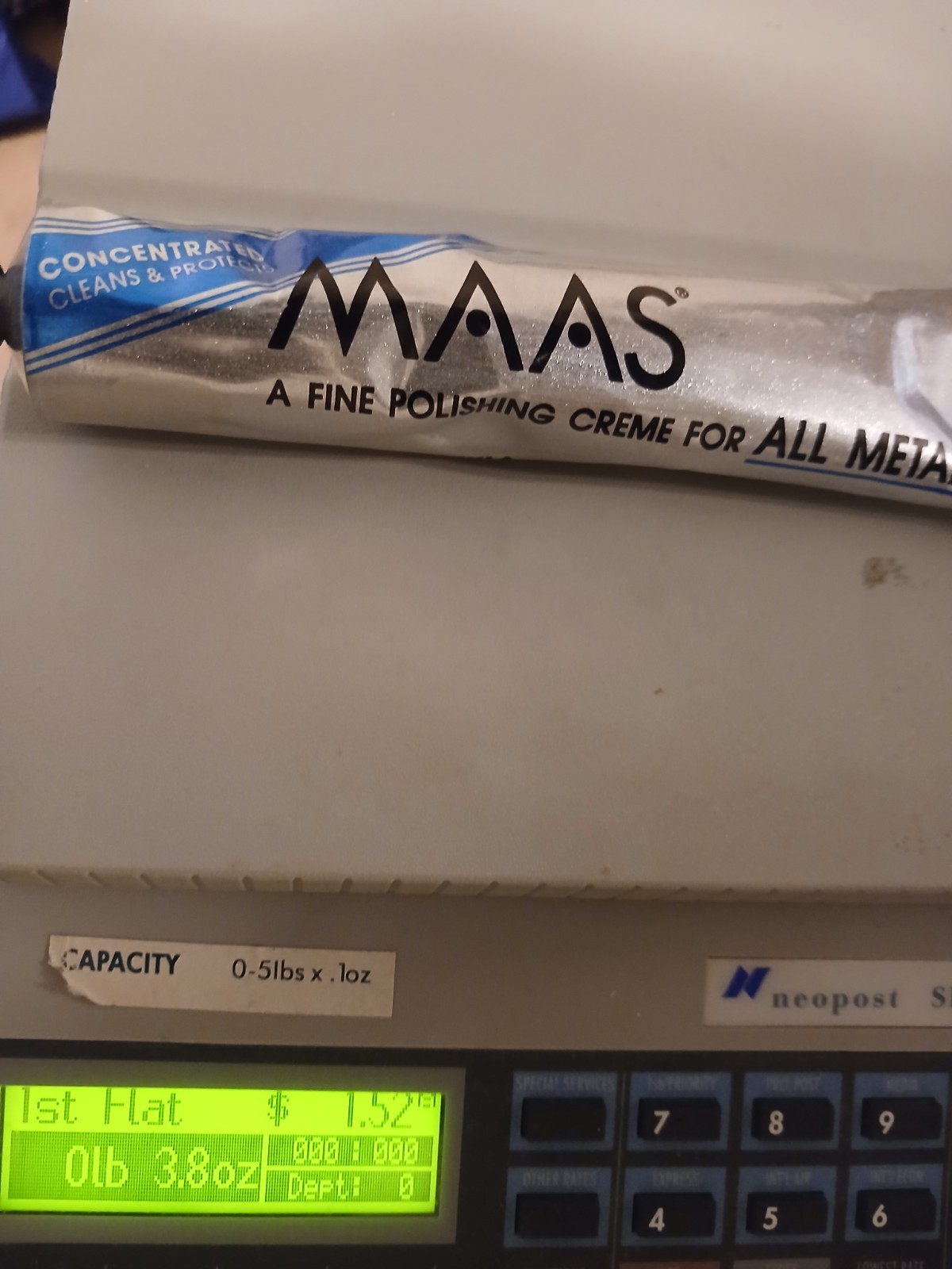 MAAS Fine Polishing Cream For All Metals – 4oz Tube 3.8 Oz Now