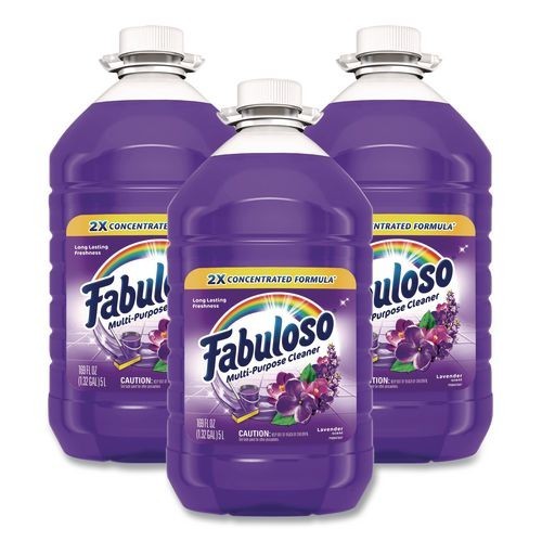 Fabuloso Multi-use Cleaner, Lavender Scent, 169 oz Bottle, 3/Carton