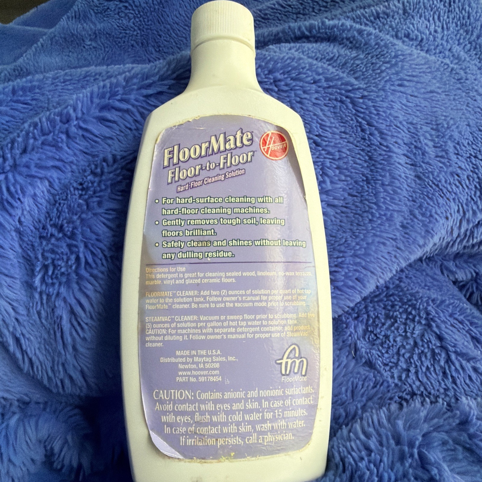 2007 Hoover Floormate Floor to Floor Hard Floor Cleaning Solution 16 oz SEALED