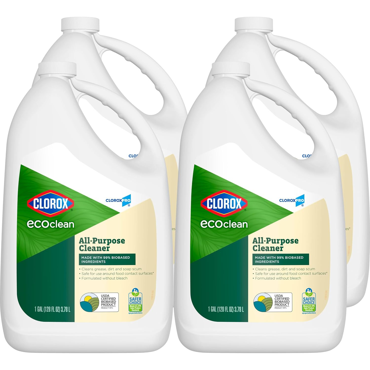 Clorox Ecoclean All-Purpose Cleaner Refill, 128 Fluid Ounces, Pack of 4