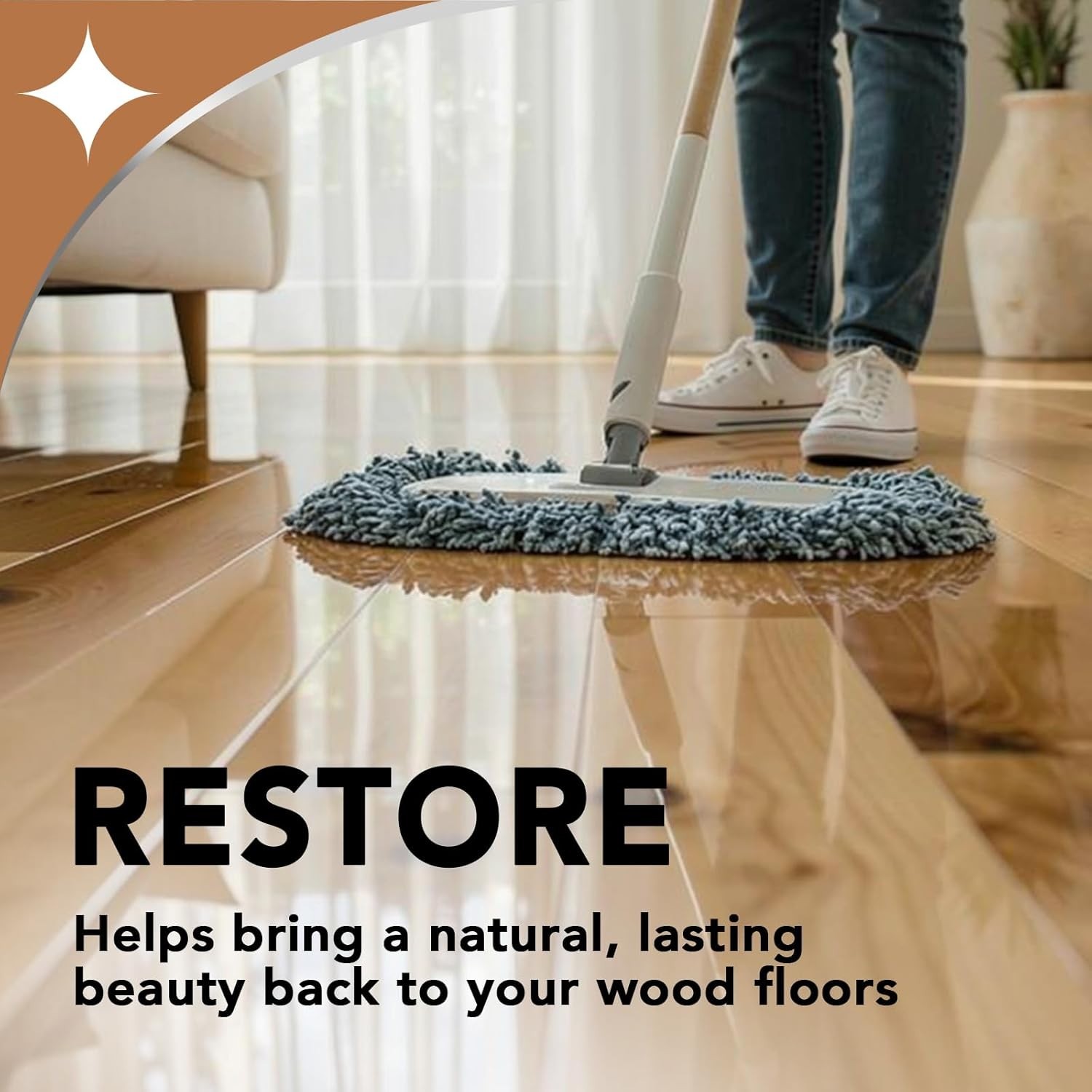 3PC Wood Floor Polish & Restorer – 32 Oz Bundle, Natural Shine & Scratch Removal