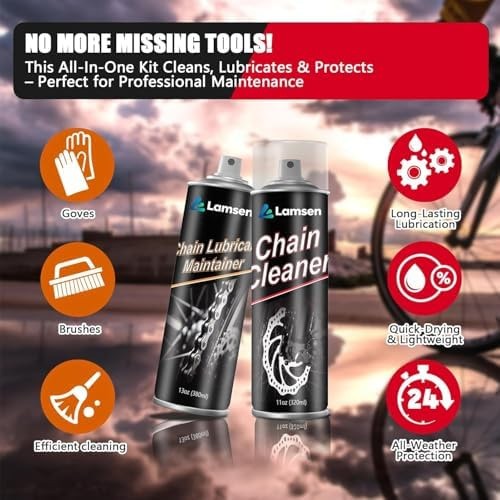 Chain Cleaner Kit, Professional Bike Chain Cleaner Set, Motorcycle Cleaning K…
