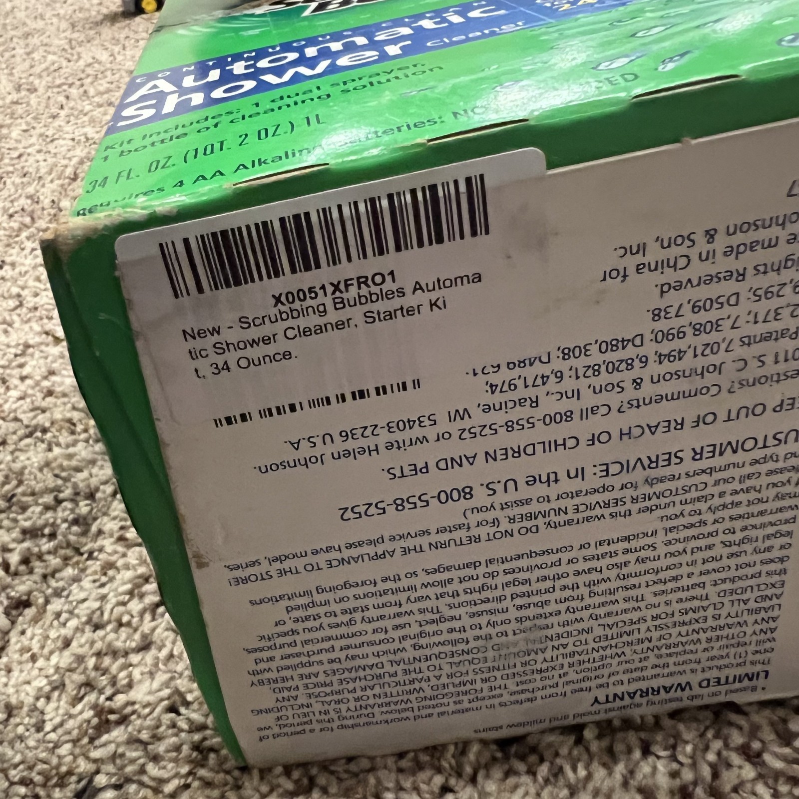 Scrubbing Bubbles Automatic Shower Cleaner Kit NEW 1 Refill 2-Buttons