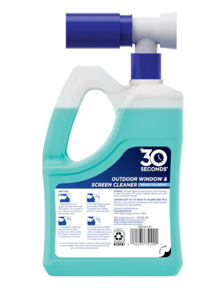 30 SECONDS Ready to Use Outdoor Window and Screen 64 fl oz Hose end sprayer Gla