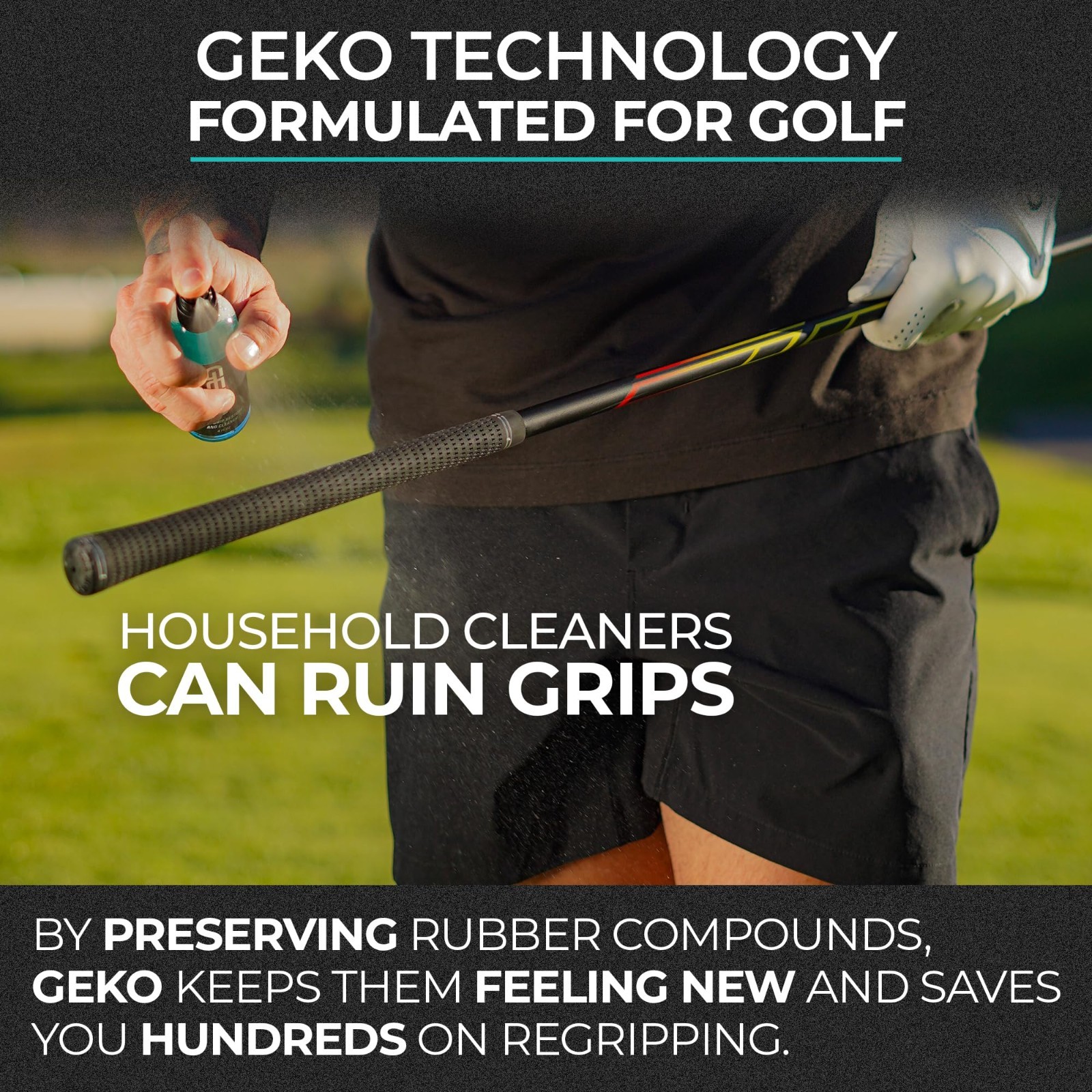 2-in-1 Grip Restore & Cleaner Spray for Sports – Golf, Basketball, Football, Vol