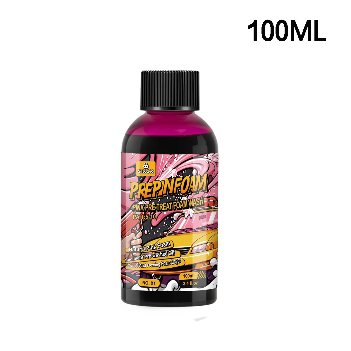Pink Magic Foam Car Wash Shampoo High Concentration Super Foam Cleaner