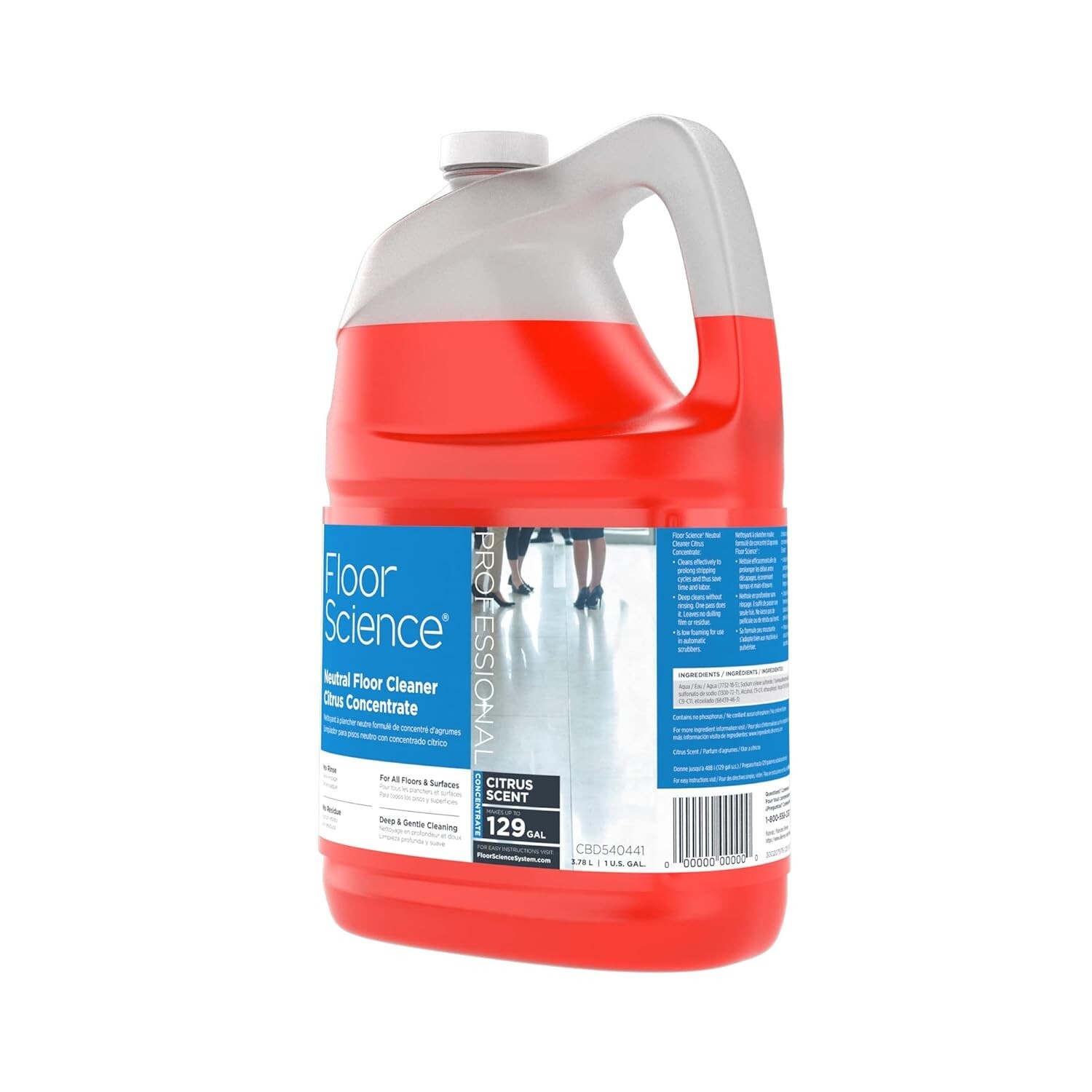 Gentle Deep Clean – Floor Science Citrus Concentrate, 1 Gallon, No Residue