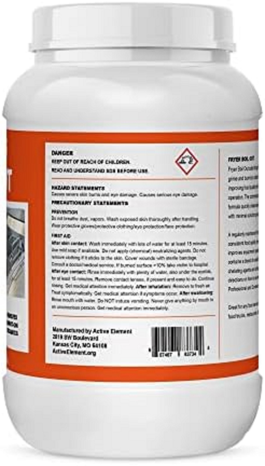 Fryer Cleaner – 8-Lbs – Fryer Boil Out – Contains 21 Cleanings – Concentrated Po