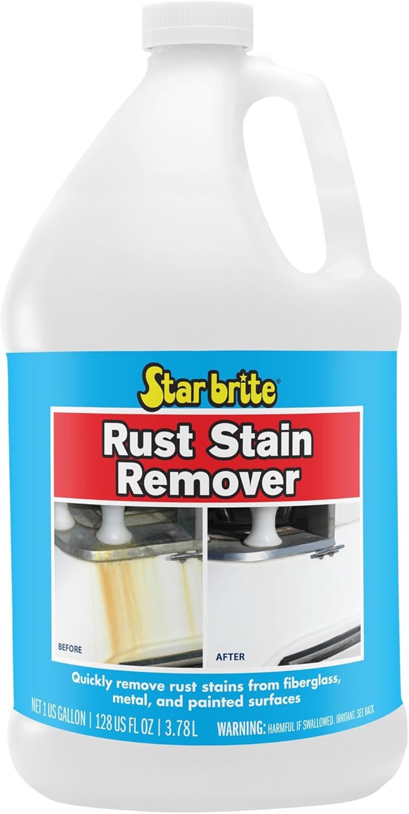 Star brite Rust Stain Remover 2 gal. Dissolve Corrosion Stains Fiberglass, Metal