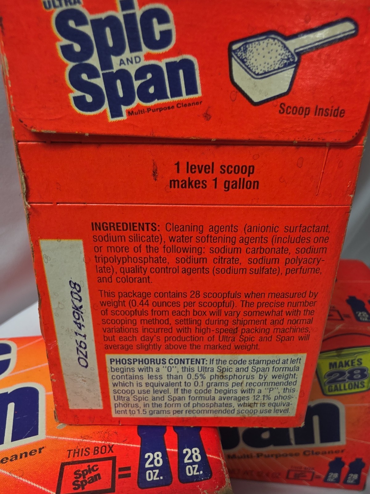 Vintage 3 Ultra Spic and Span Multi Purpose Cleaner Powder 12.4oz