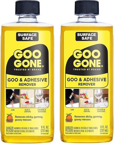 Adhesive Remover 8 Ounce 2 Pack Surface Safe Sticker Label Decal Residue Tape