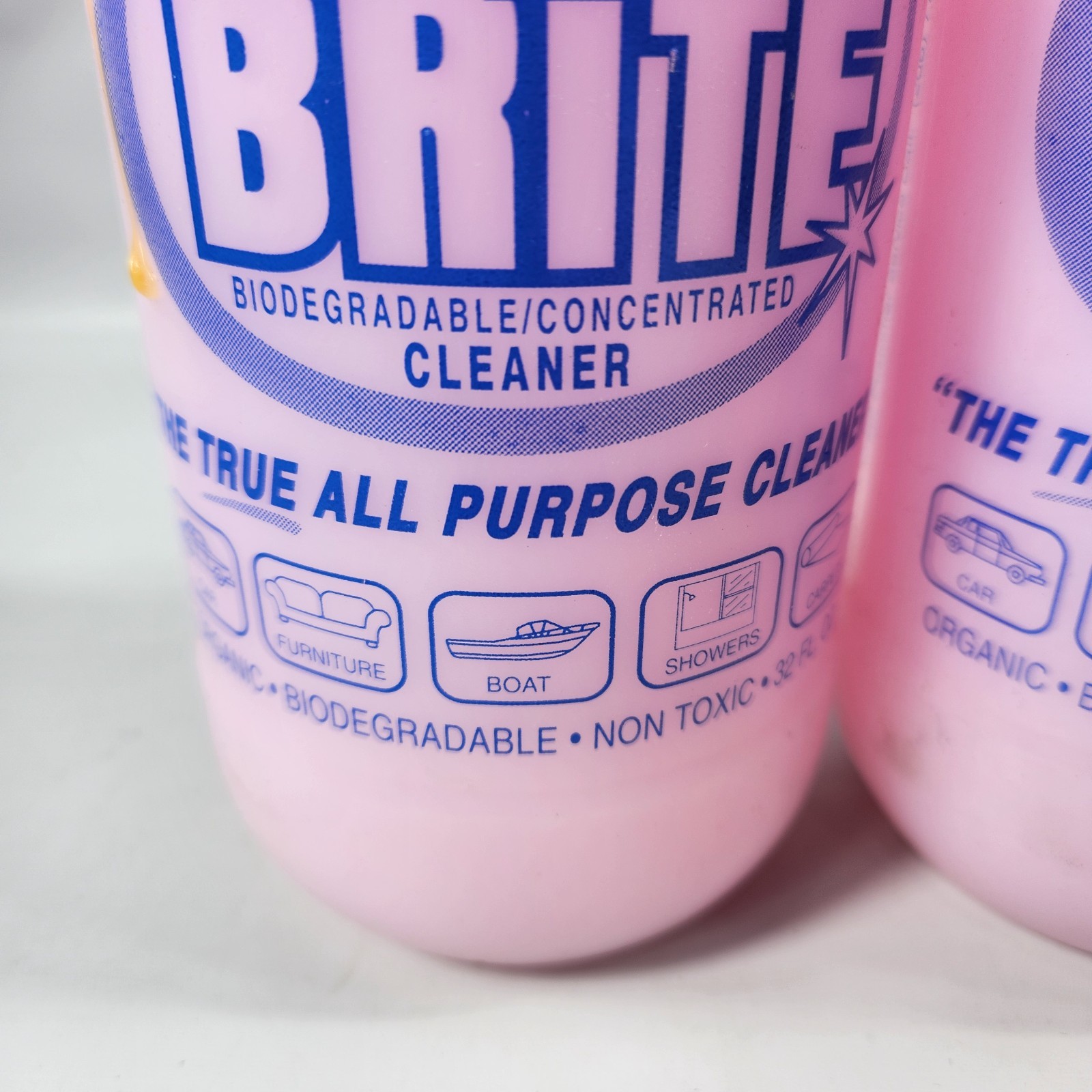 3 PACK Quick N Brite Biodegradable/Concentrated Cleaner 32 oz Organic Non Toxic