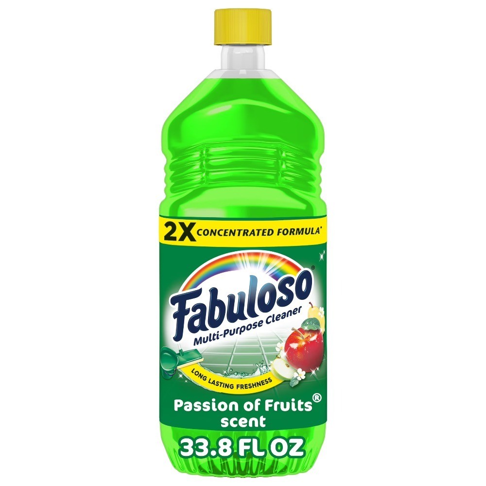 2X Multi-Purpose Cleaner, No Rinse Floor Cleaner, Passion of Fruits Scent, 33.8