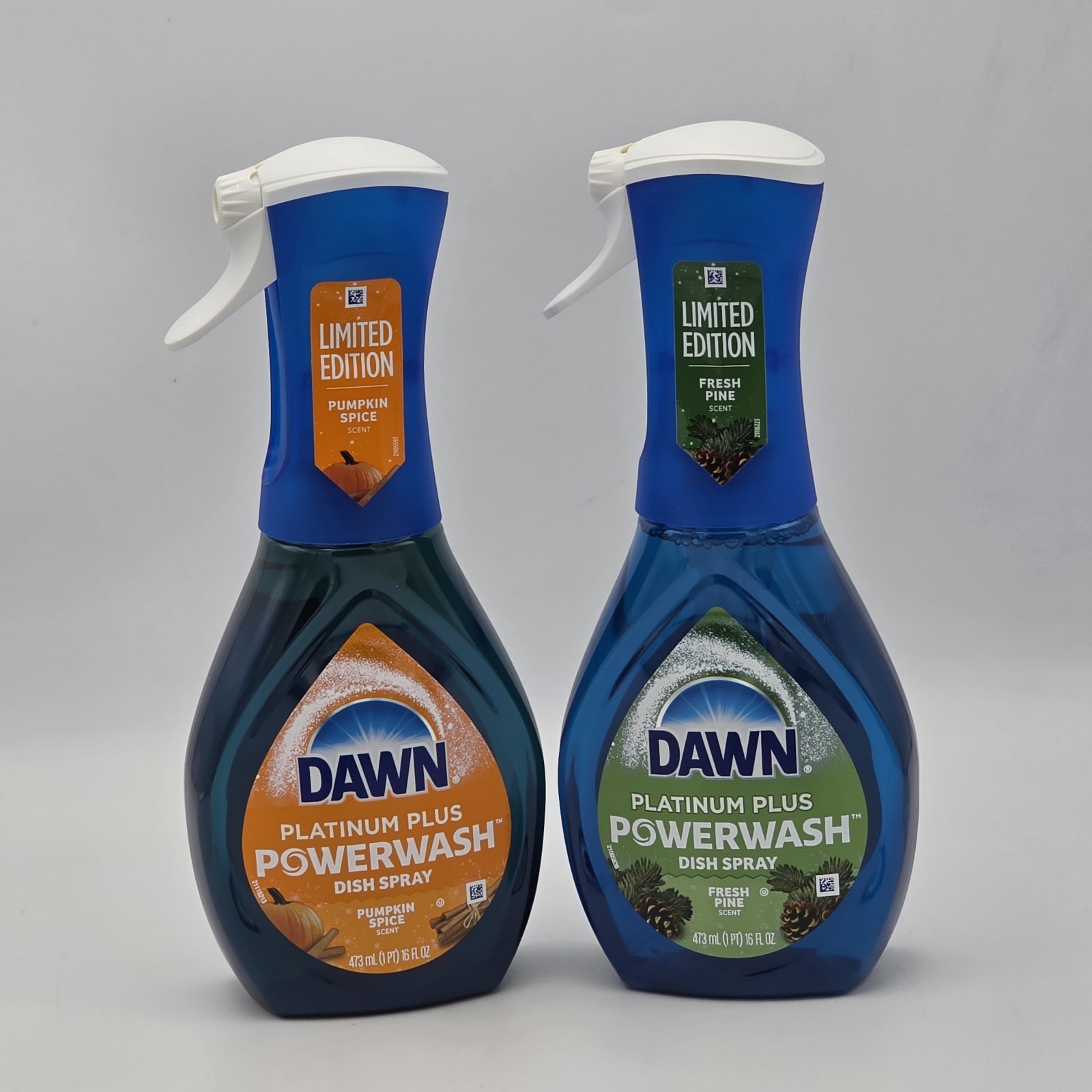 Dawn Platinum Plus Powerwash Limited Edition Pumpkin Spice Fresh Pine. 2 Pack