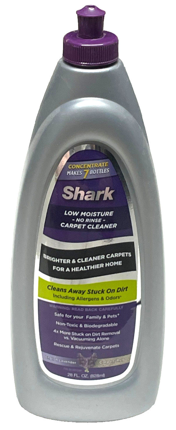 NEW Sealed Shark Low Moisture No Rinse Carpet Shampoo English Lavender 28 fl oz