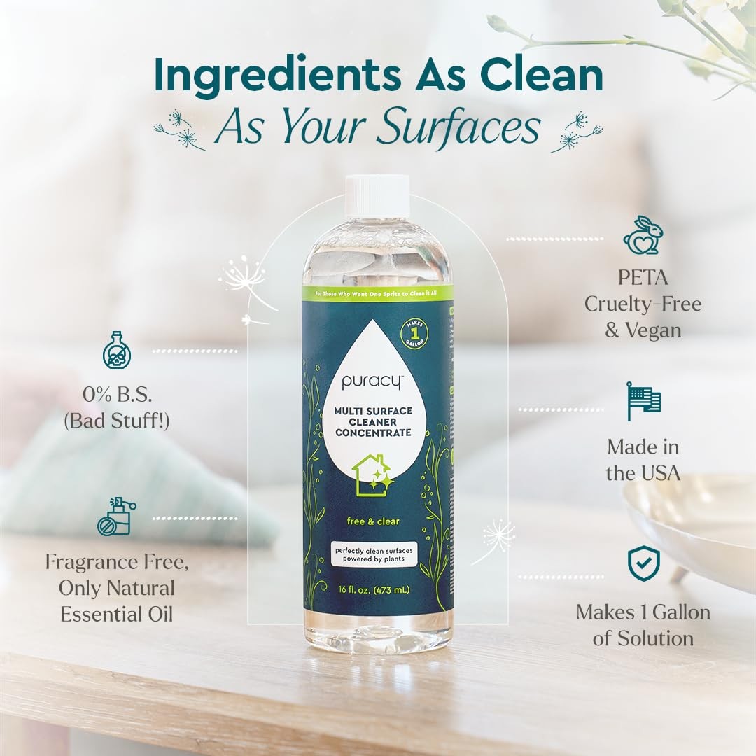 Puracy Multi-Surface Cleaner Concentrate – Plant-Powered Everyday Surface