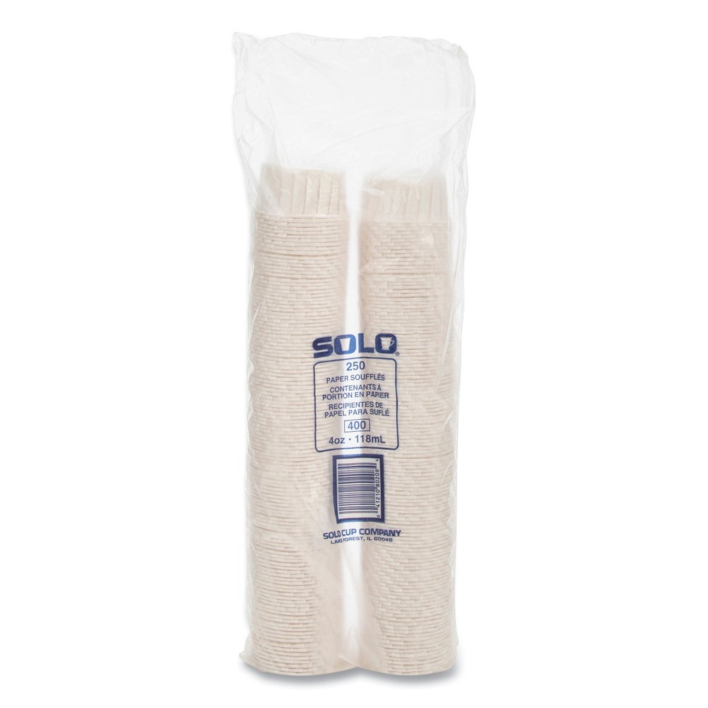 SOLO 400 4 oz Paper Portion Cups – White (5000/CT) New