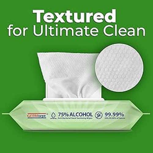 2X50 WIPES Multi-Purpose Office/Auto Alcohol Wipes 2 PACKS: 100 | DISTRIBUTOR