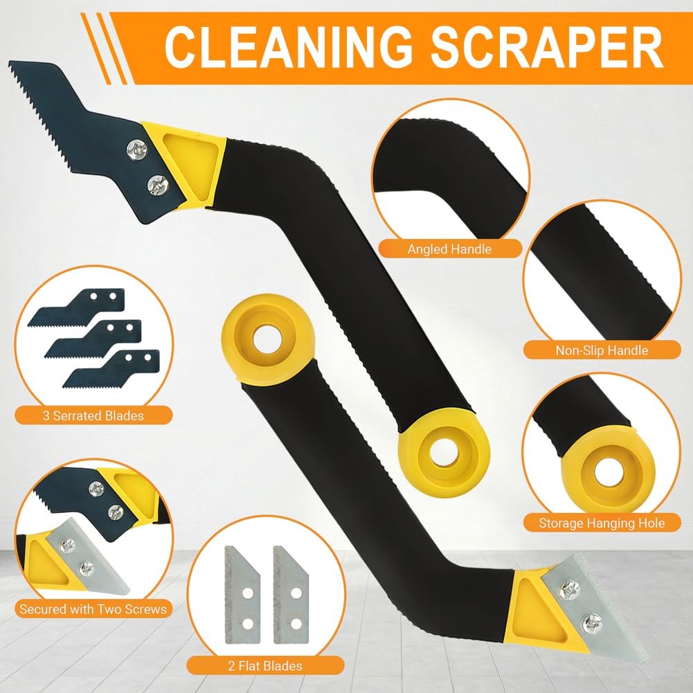 43 PCS Grout Removal Tool Kit, Tile & Sealant Set with Grout Saw, Scrapers, B…