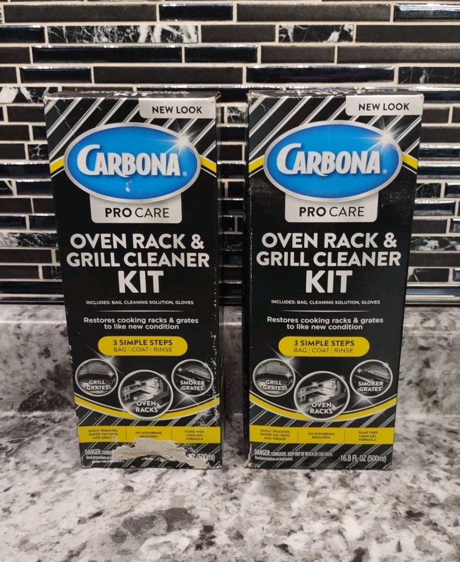 Qty. 2 Carbona Pro Care Oven Rack & Grill Cleaner Kit 16.8OZ