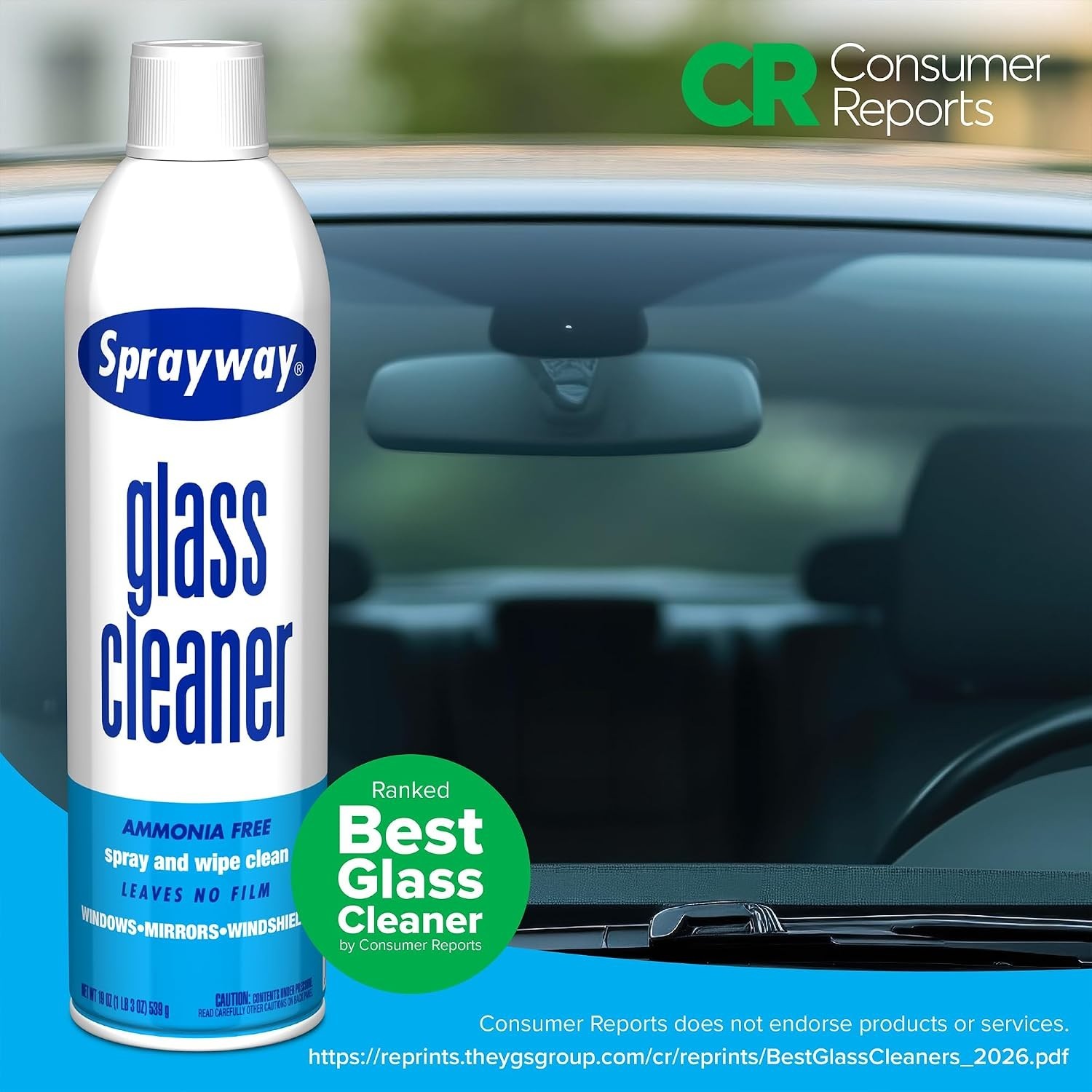 Glass Cleaner with Foaming Spray for a Streak-Free Shine for Home and Automot…