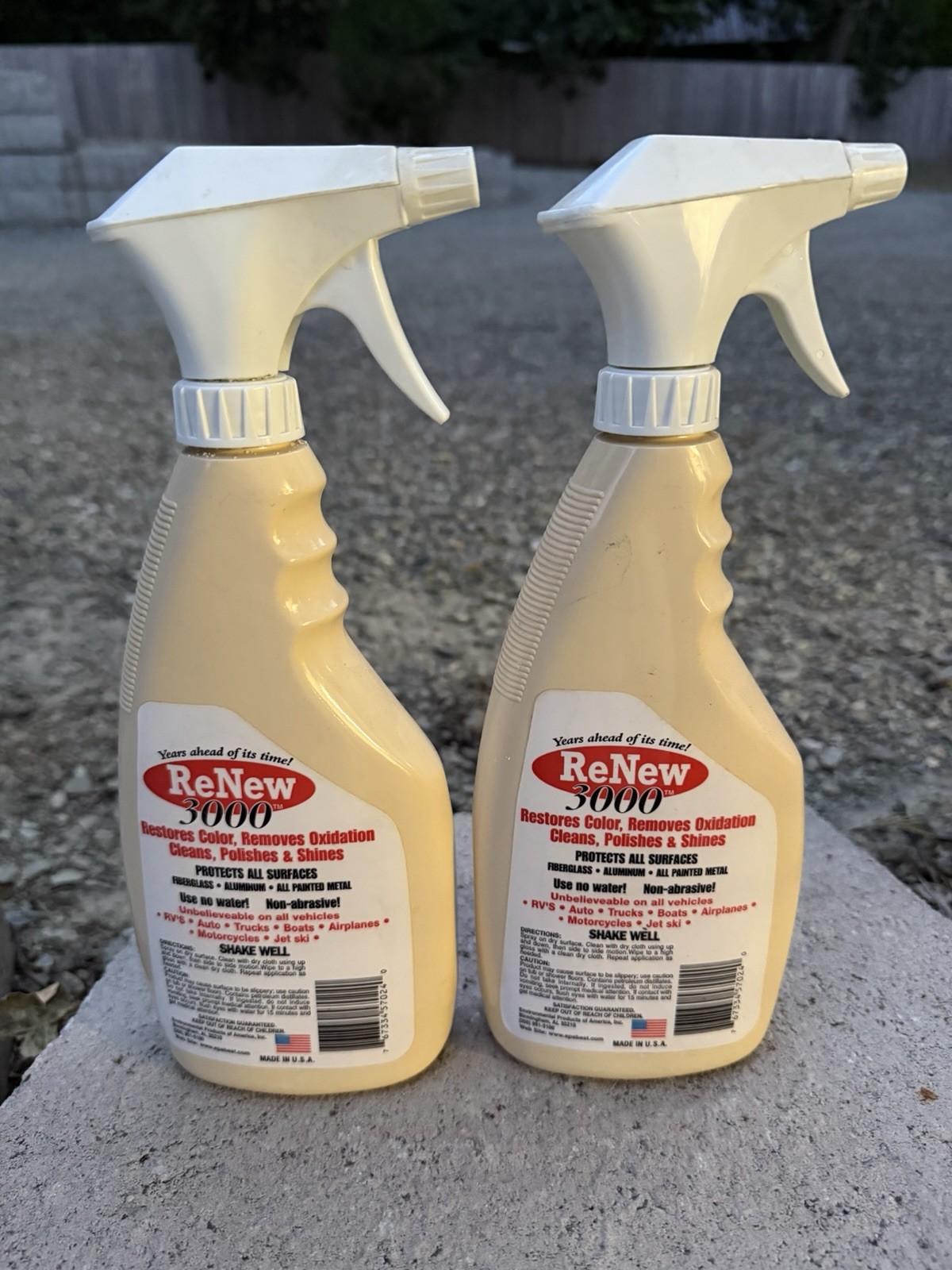BEST ReNew 3000 24 oz. Cleaner, Restorer, Protector, Shiner Made In USA (2 Pack)
