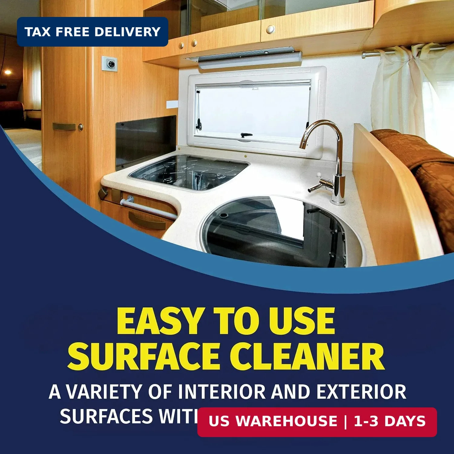 RV Hard Surface Cleaner, All-in-One Cleaning Spray and Stain Remover for RVs and