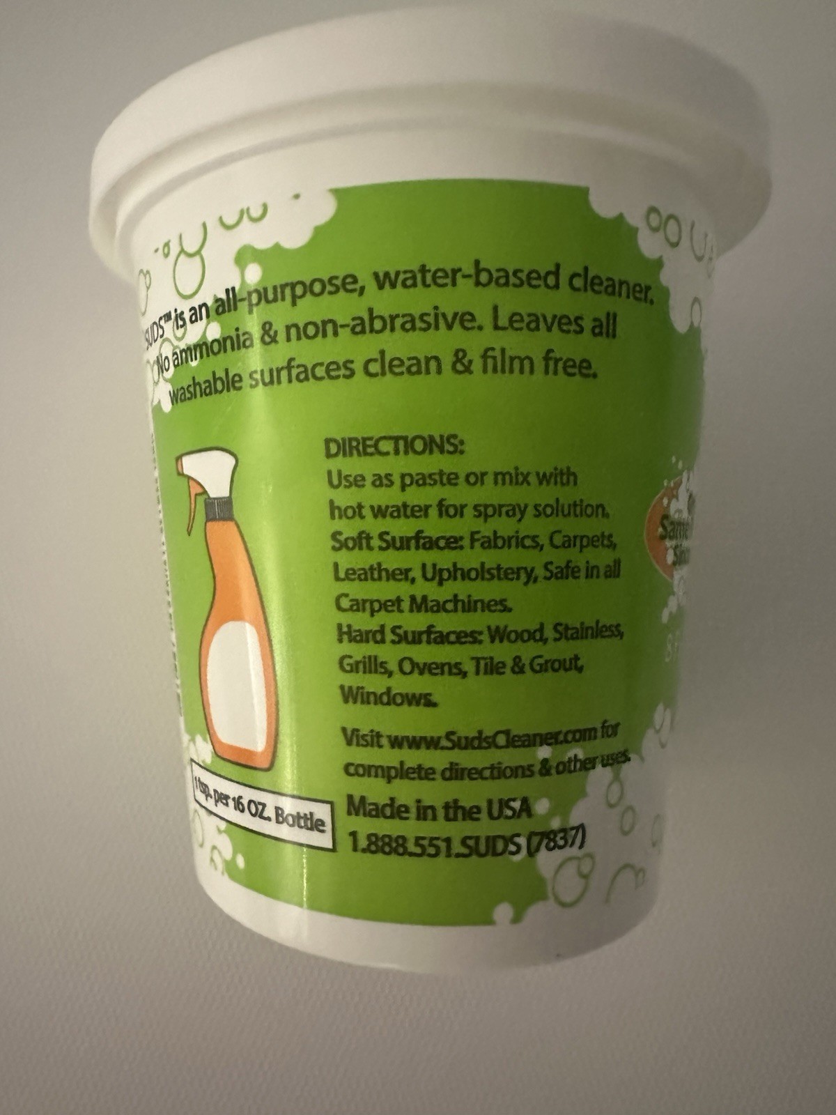 Suds All Purpose Cleaner Non Toxic 8oz x 3 Pack