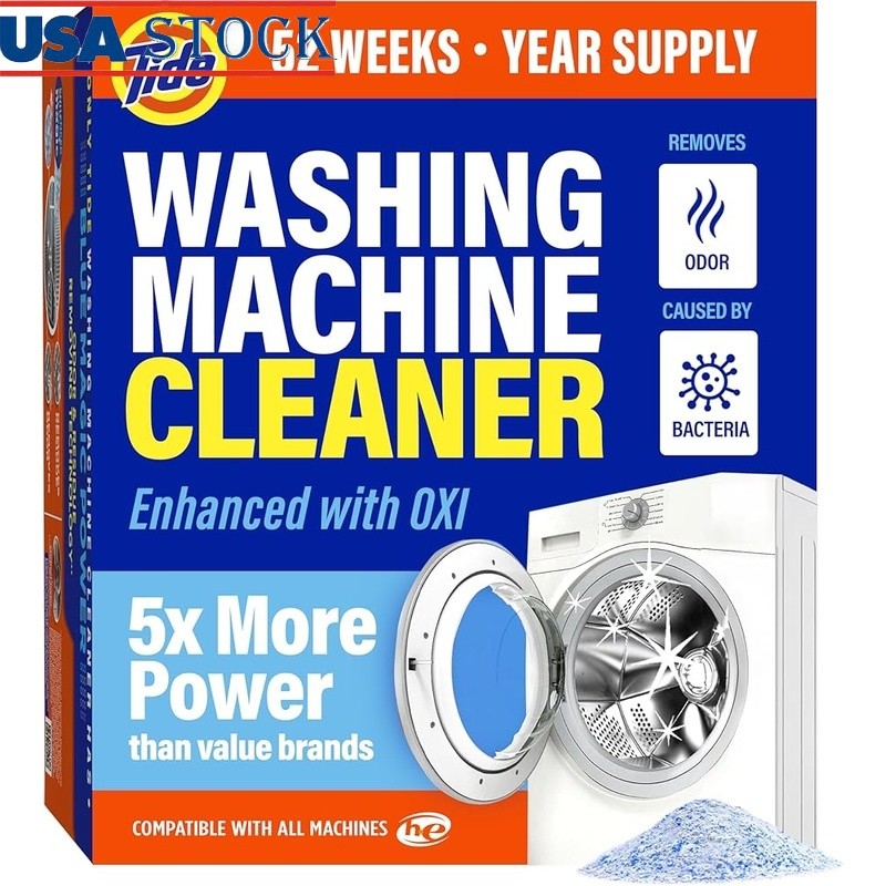 Washing Machine Cleaner Powder Odor Eliminator Deep Clean Oxi TAED Fast Action