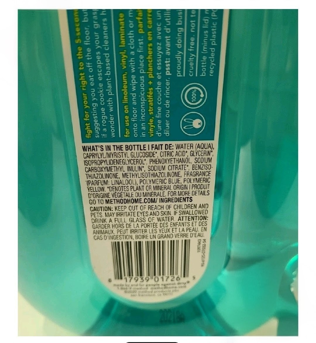 Method Squirt + Mop Hard Floor Cleaner Spearmint Sage 25 Oz