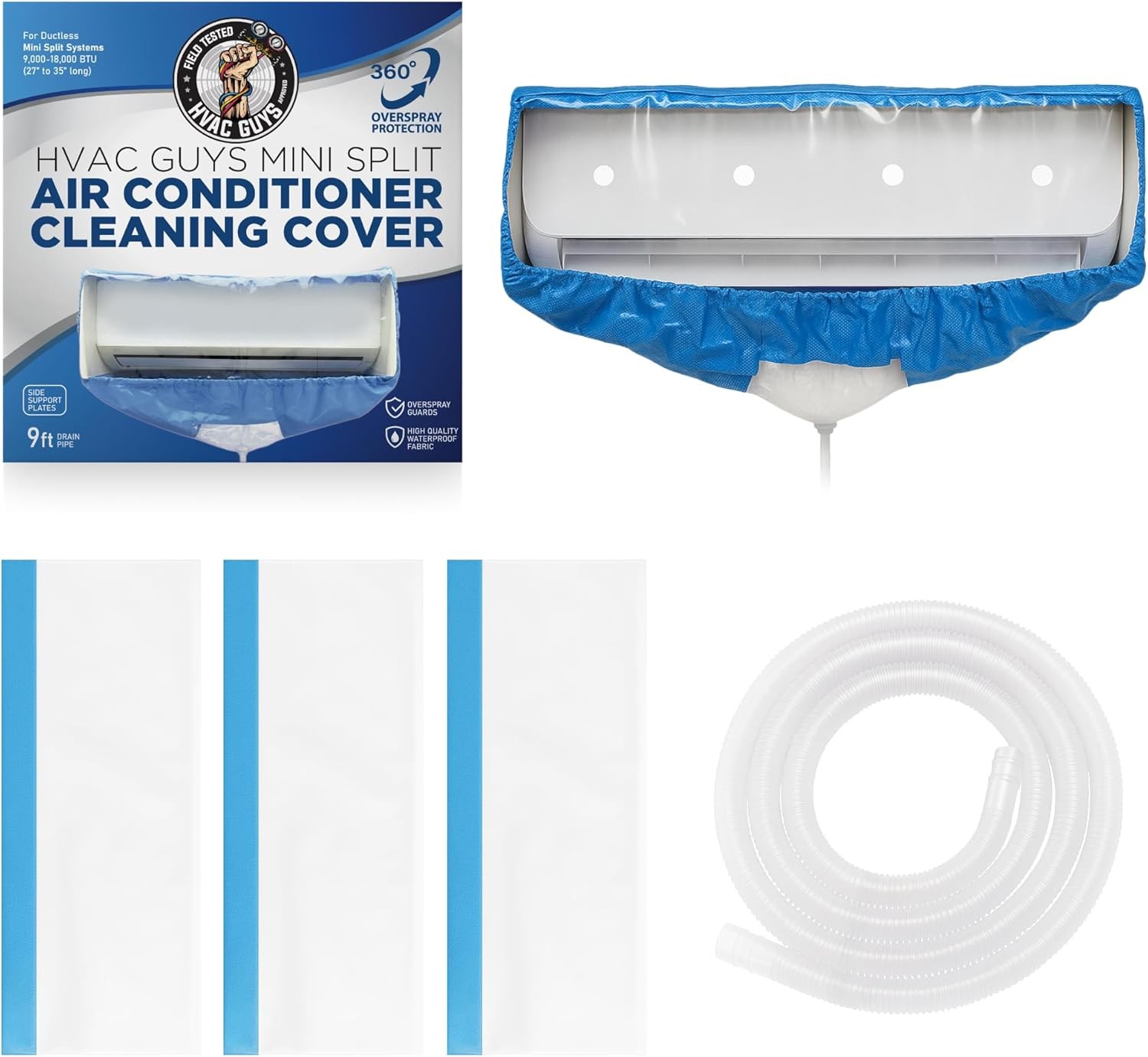 Mini Split Cleaning Bag | 360 Waterproof Design | Fits Systems 27in – 39in Long