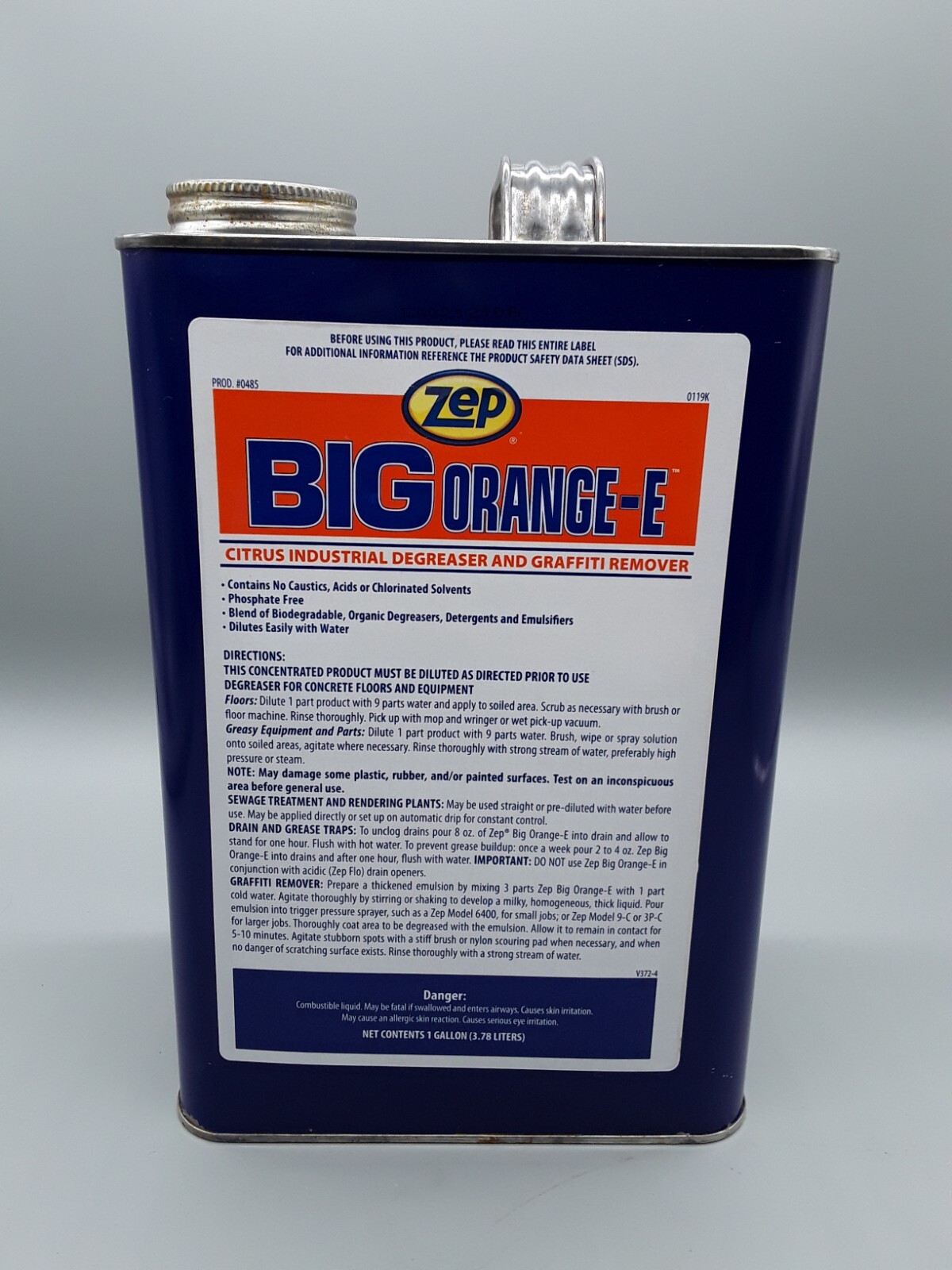 Zep- BIG ORANGE-E – Citrus Degreaser and Graffiti Remover- 2Pack -1 Gallon