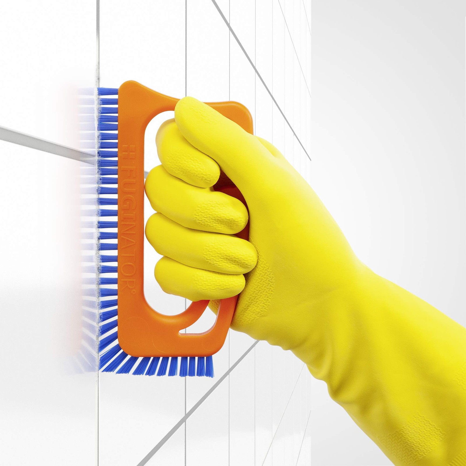 Fuginator Scrub Brush for Tile and Grout Stiff Nylon Bristle Scrubbing Brush …