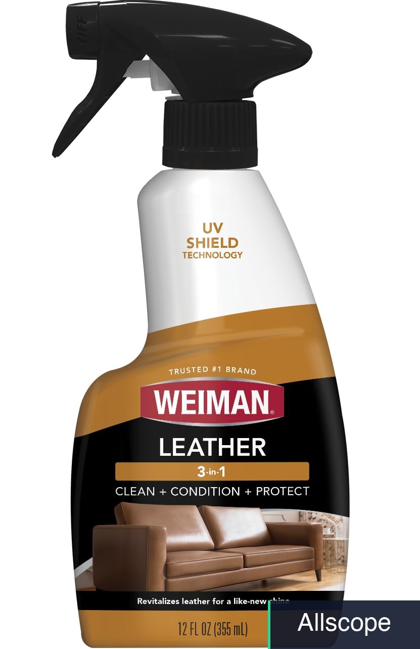 Leather Cleaner & Conditioner 12 Fl Oz Bottle UV Protection Professional