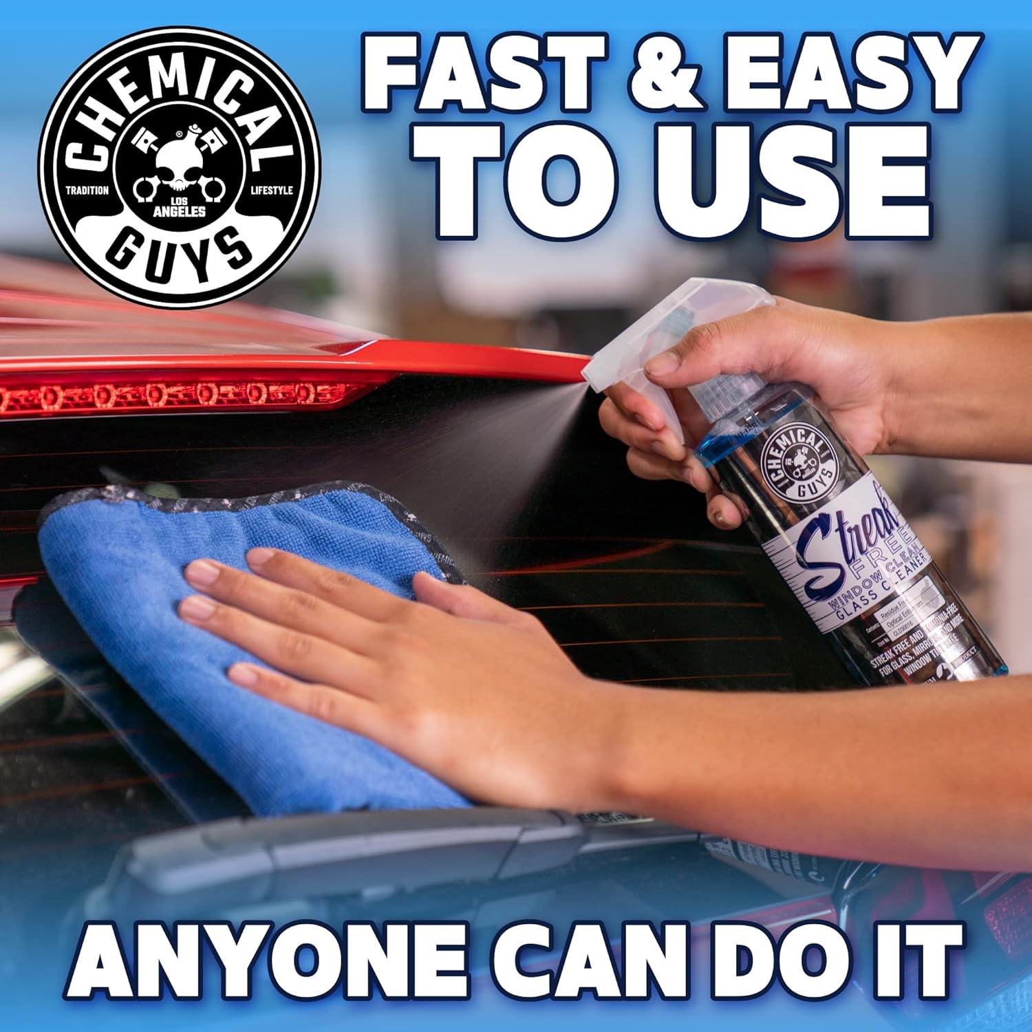 Chemical Guys Streak Free Glass & Window Cleaner 16oz