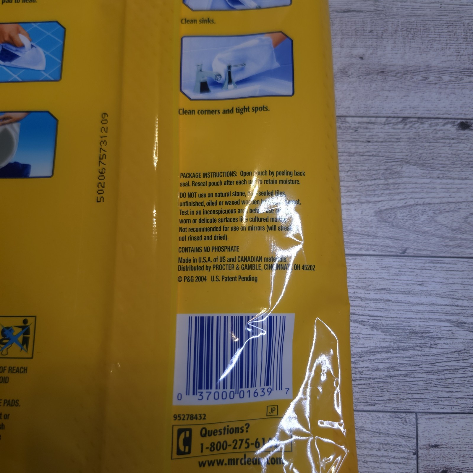 New Mr. Clean MagicReach Mopping Floor Multipurpose 12 Refill Pads Disco Sealed