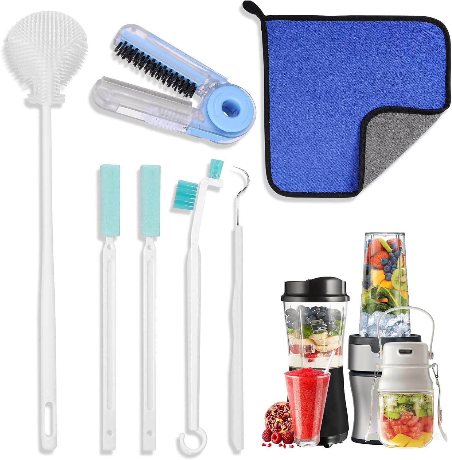 XANGNIER 7 Pcs Personal Blender Cleaning Brush Set for Portable/Smoothie/Small