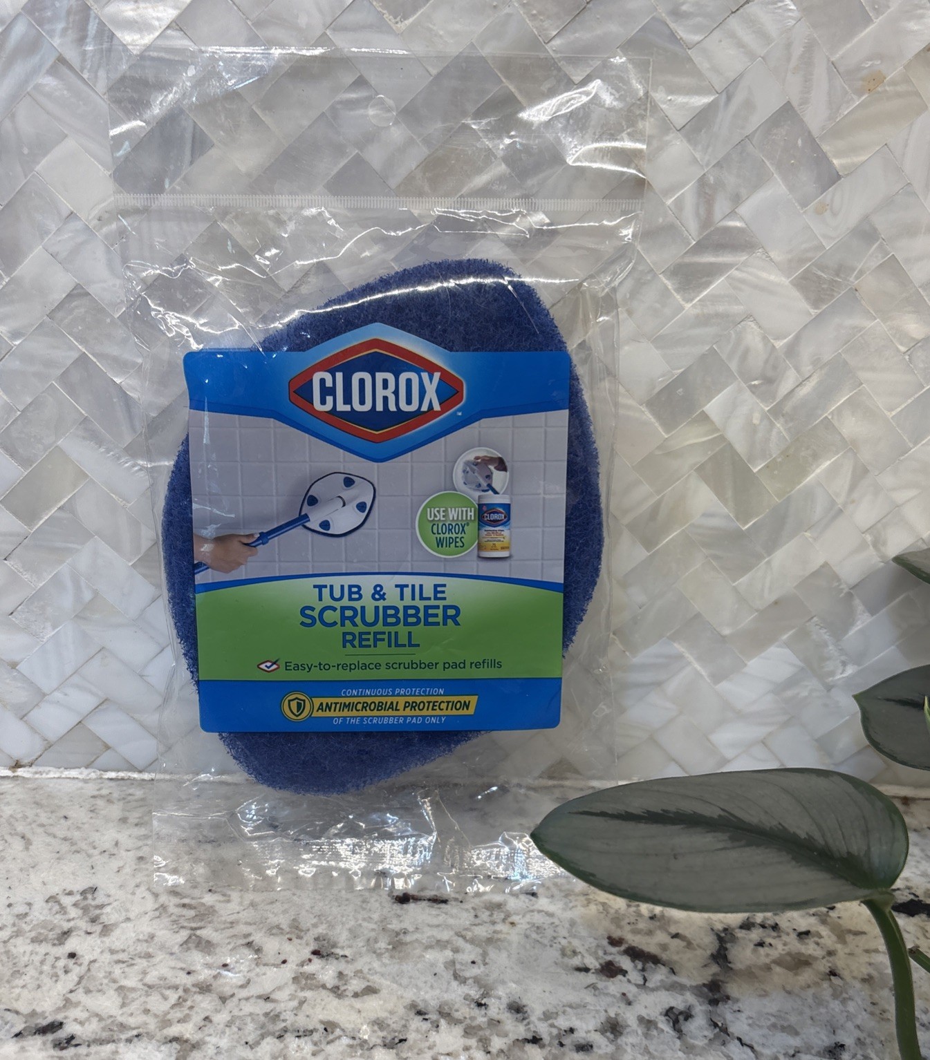 Clorox Tub and Tile Scrubber Refill Only New Shower Cleaning Antimicrobial 78600