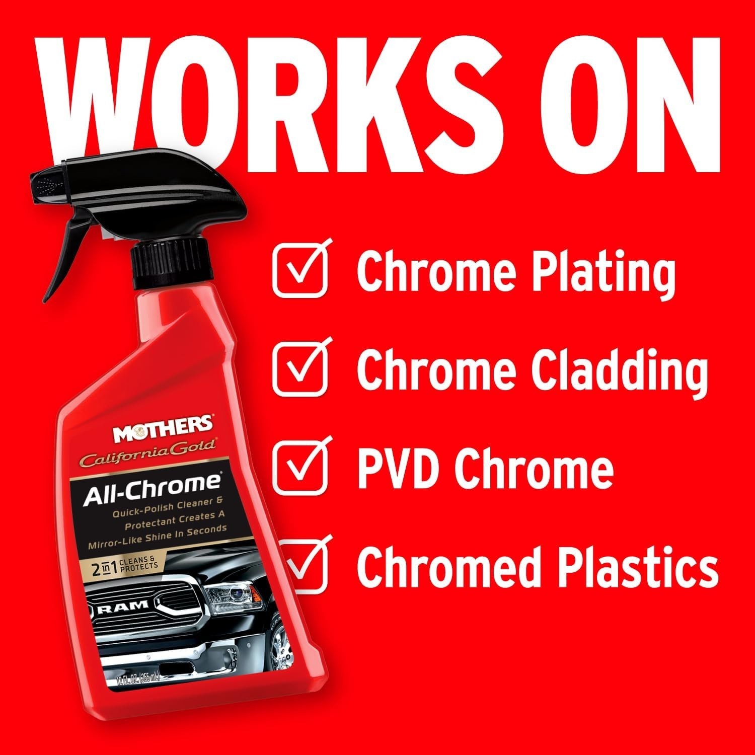 California Gold All-Chrome Polish 12oz: Effortless Shine & Protection for Chrome