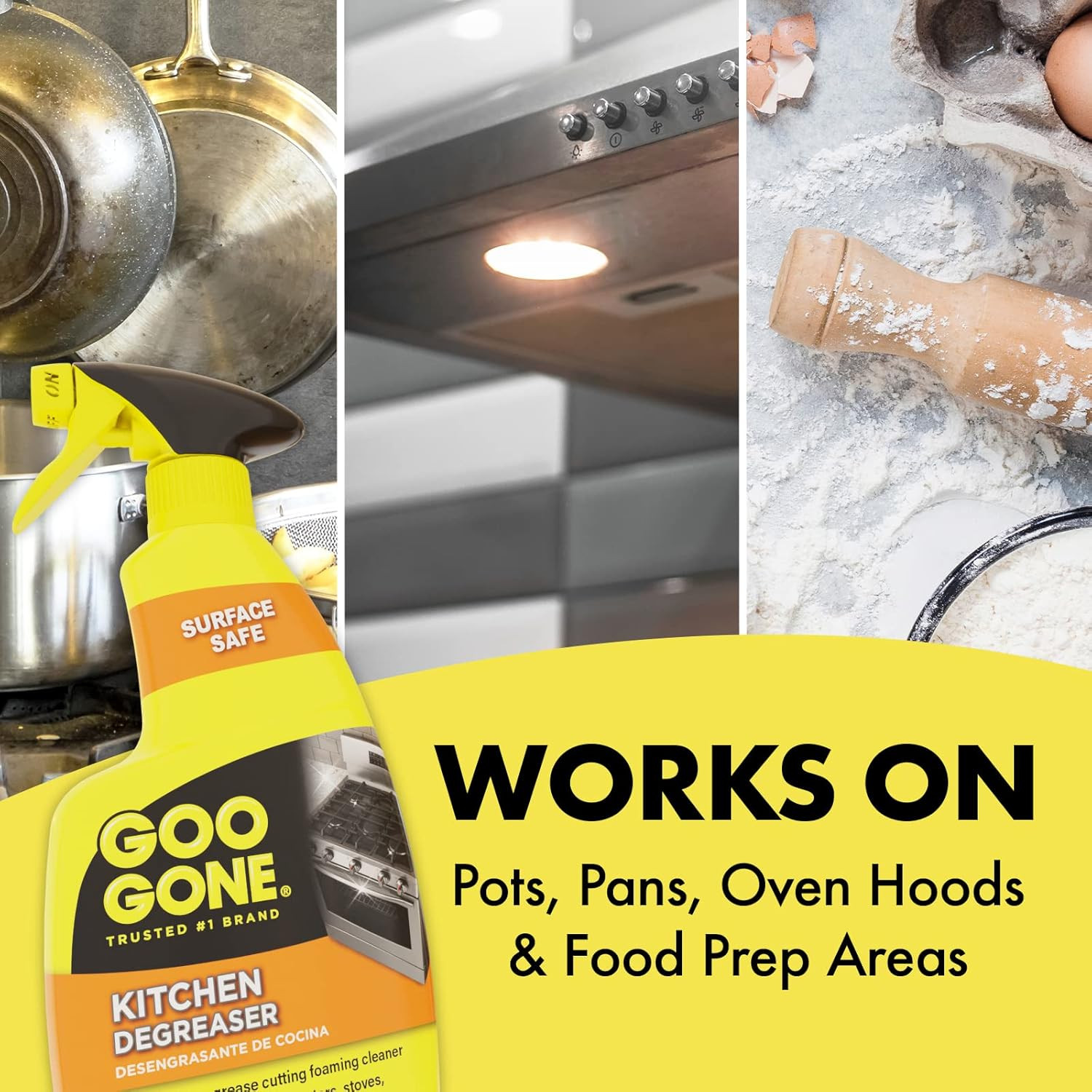Degreaser – Removes Kitchen Grease, Grime and Baked-On Food – 14 Fl. Oz. – 2047