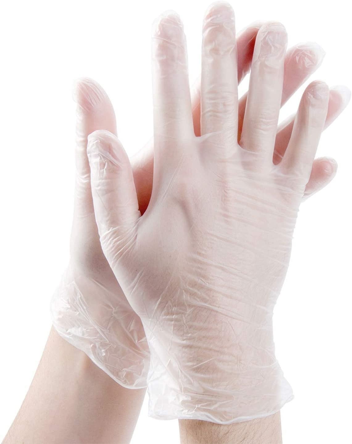 200 Disposable Viny Gloves, Non-Sterile, Powedered, Easy Slip On/Off, Smooth…