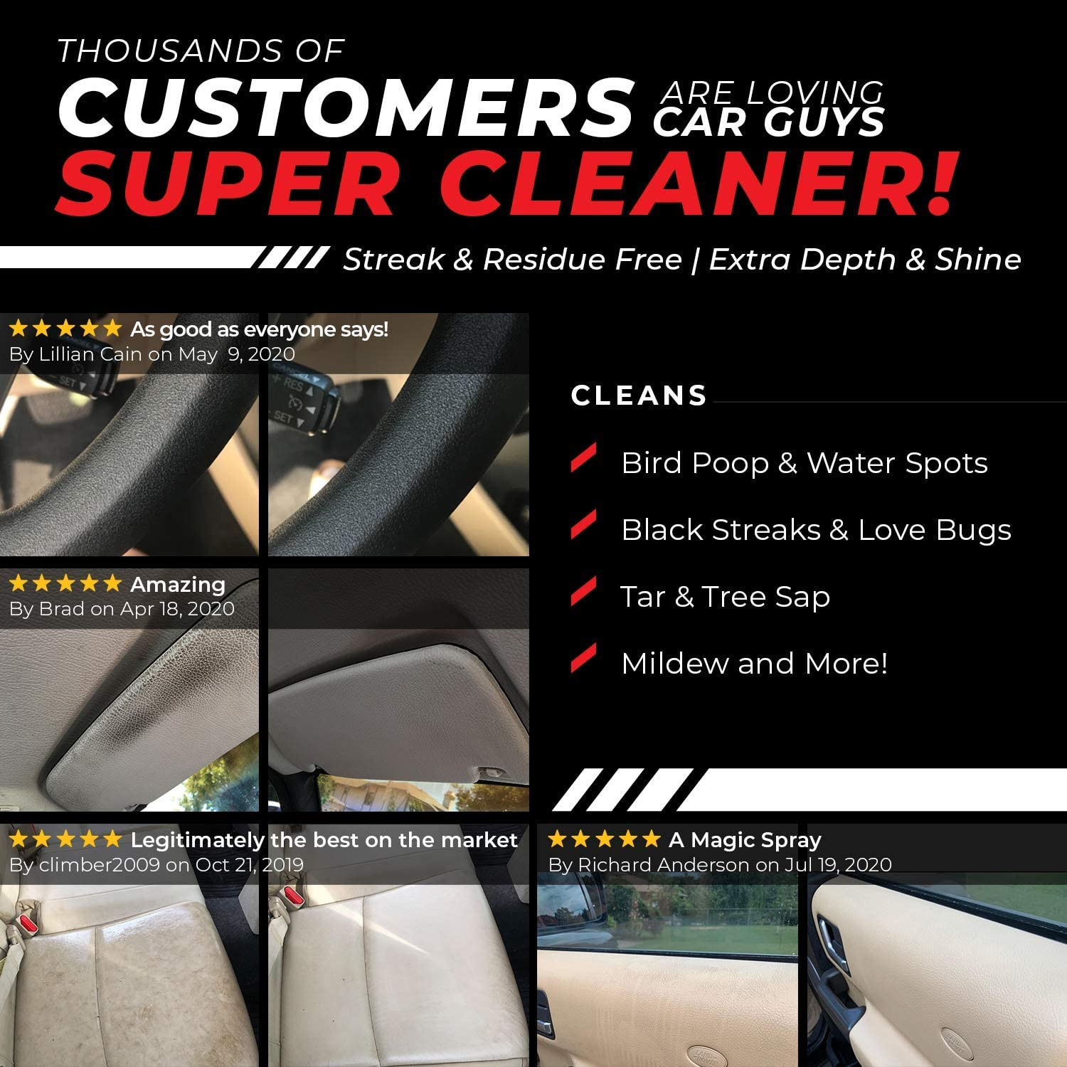 CAR GUYS Detailing Super Cleaner Effective Interior Car Leather Vinyl Carpet