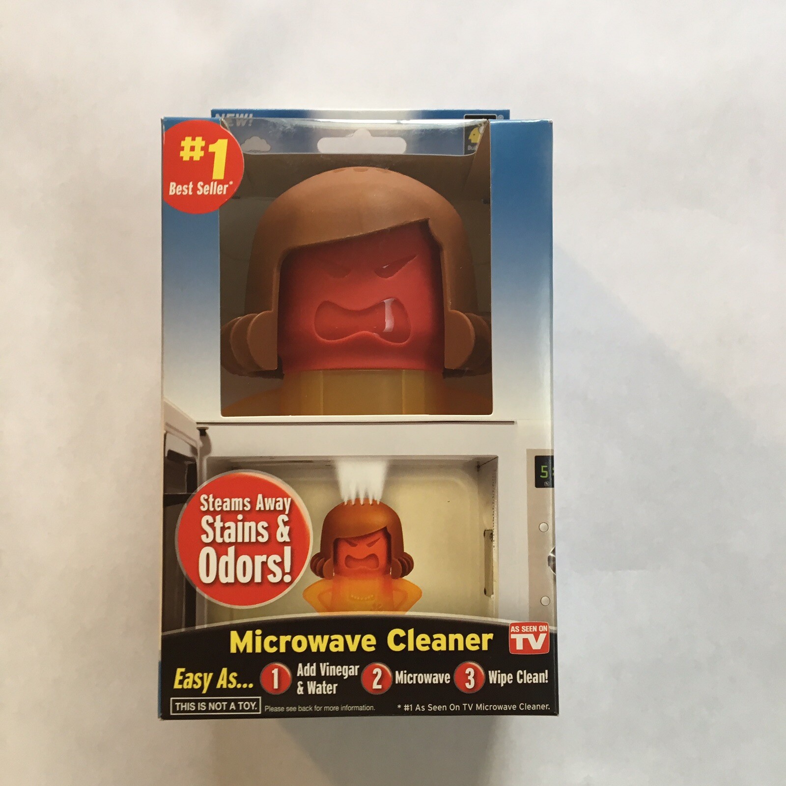 Angry Mama Microwave Cleaner Steam Cleaning Gadget NIB