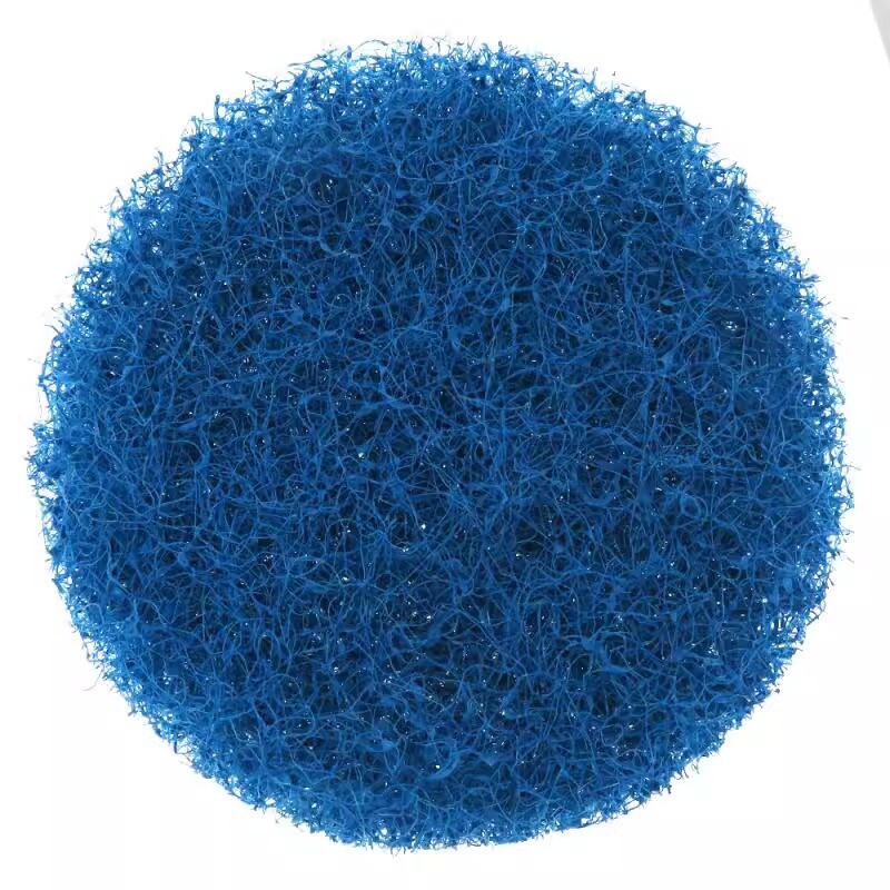 4 Inch 100mm Blue Round Flocking Scouring Pad Nylon Fiber Abrasive Sanding Discs