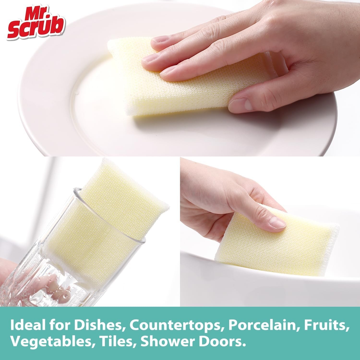 12 Non-Scratch Foam Sponges for Kitchen and Bathroom – Cleaning Solution