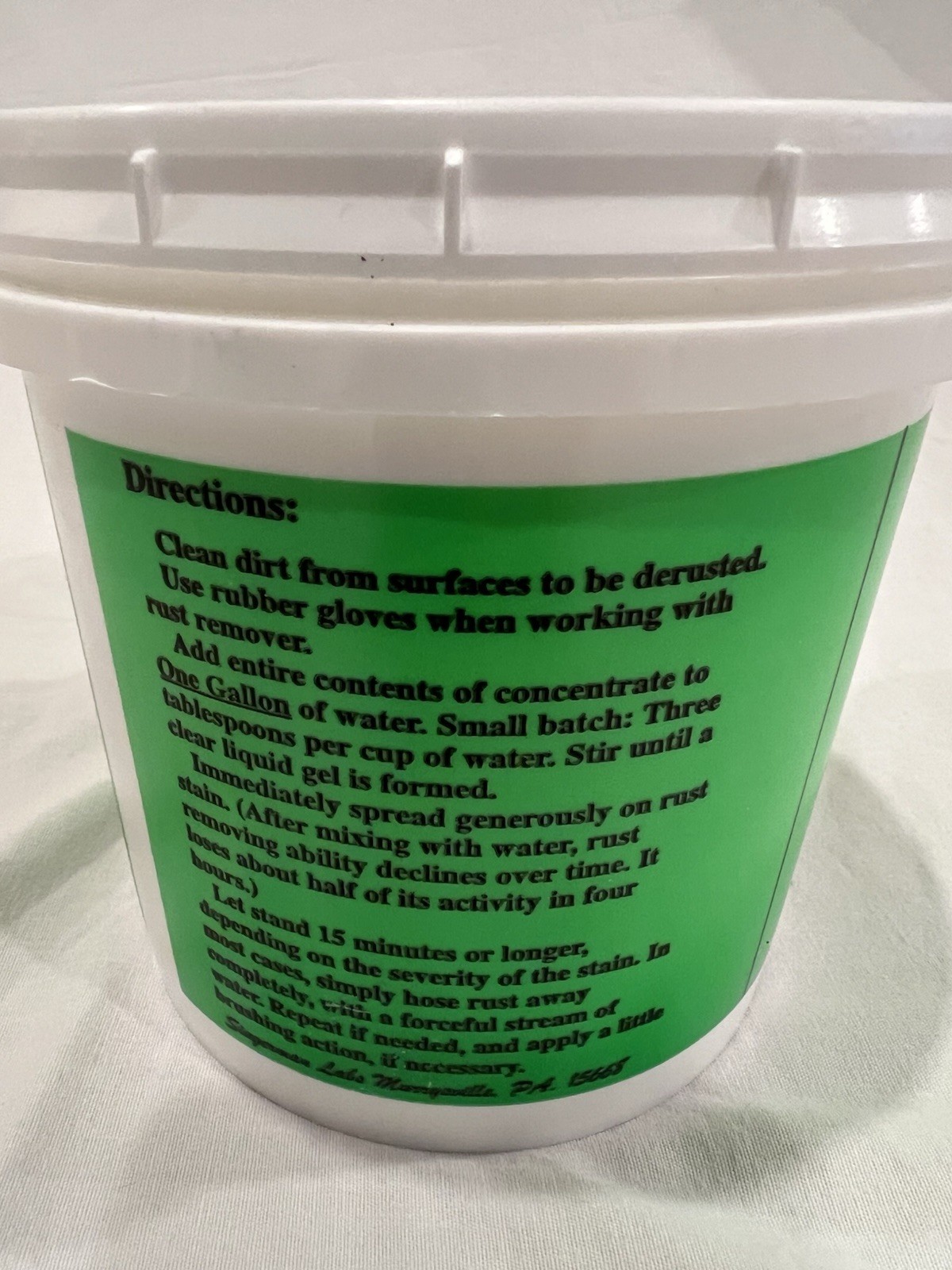 Rust Remover Concrete Treatment Singerman Laboratories