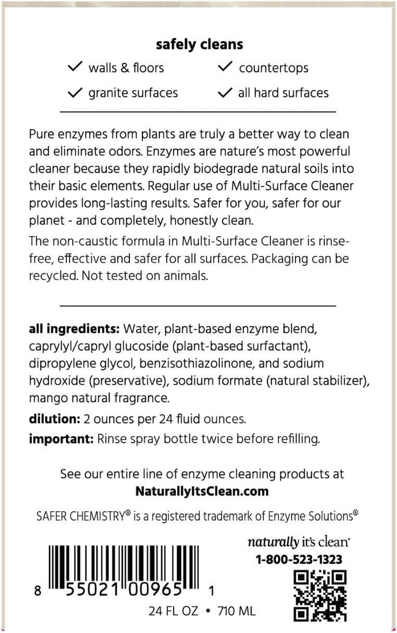 Enzymatic Multi-Surface Cleaner 24 Oz Concentrate